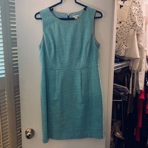 Fossil Teal Tweed Dress, knee length